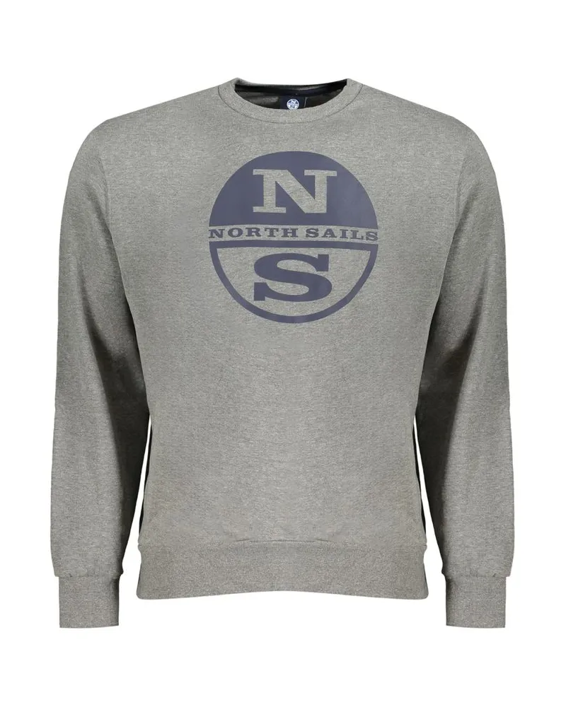North Sails Crew Neck Sweatshirt Nscircular Logo Grau