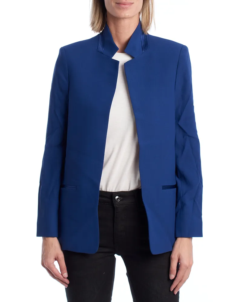 Zadig & Voltaire Damen-Blazer mit offener Vorderseite WJCA0209F Blau