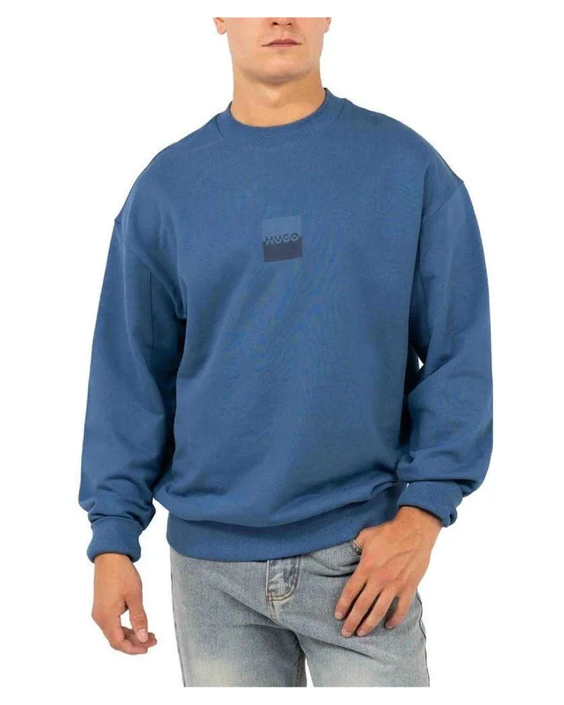 HUGO BOSS Sweatshirt für Herren, Überschnittene Schulter, Regulär (Mittelblau Mittelblau
