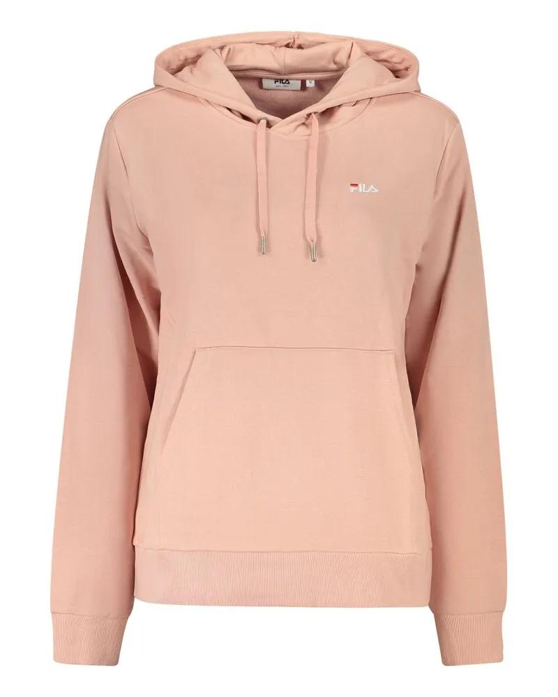 Fila Baumwoll-Hoodie für Damen, Kapuze und Kängurutasche - Rosa Rosa