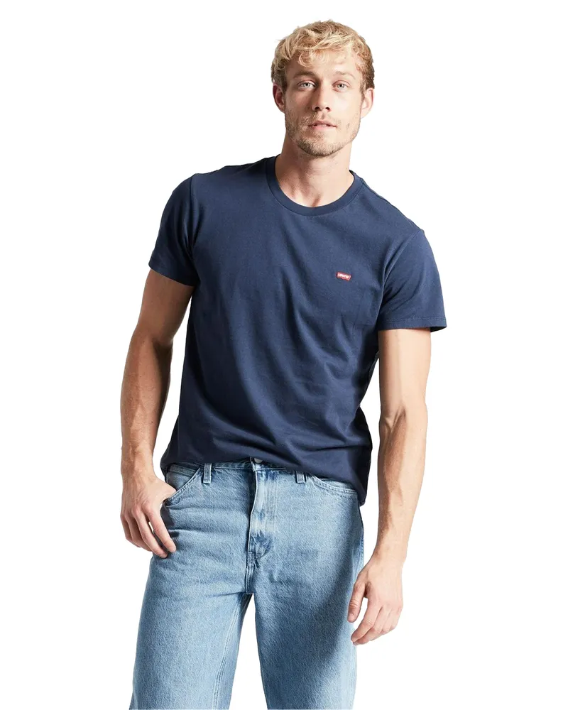 Levi's Original" T-Shirt für Herren (Kleid Blau Marineblau