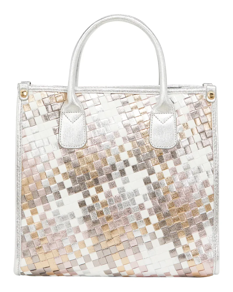FAINA Einkaufstasche Einkaufstasche Frauen Silber Gold Silber