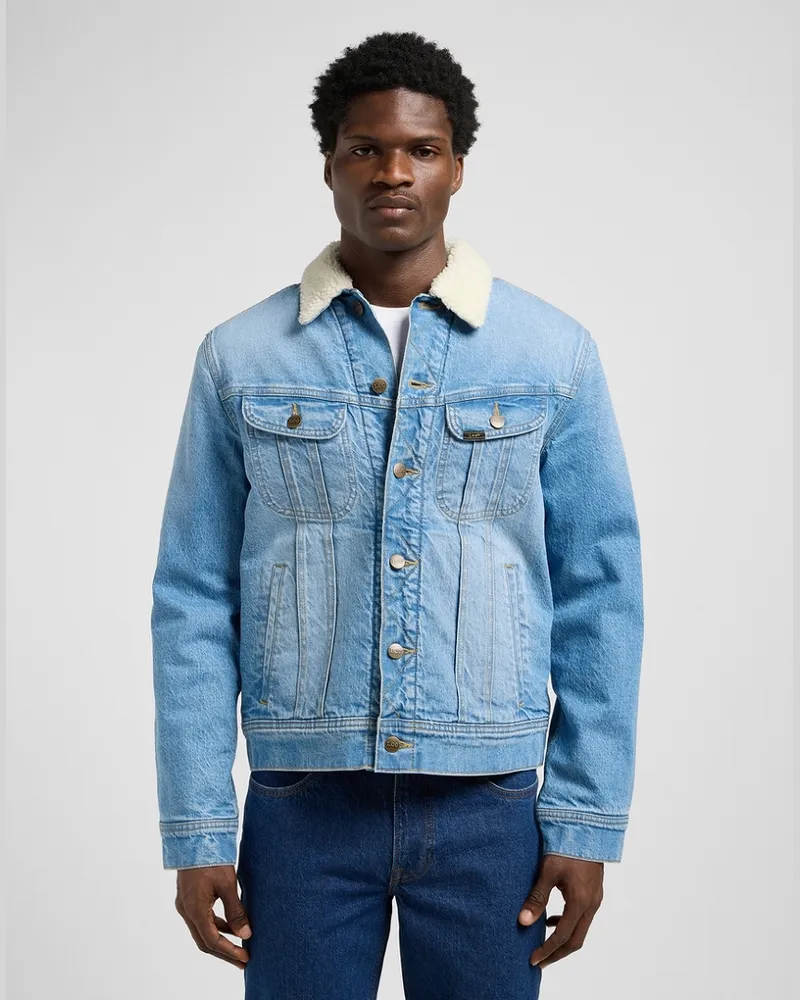 Lee Sherpa-Jacke "The Frank" - Blau Blau