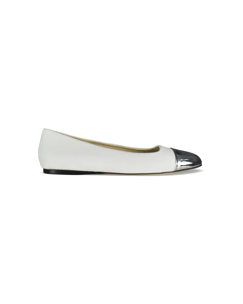 Jimmy Choo WATSON Ballerinas Weiß Weiß