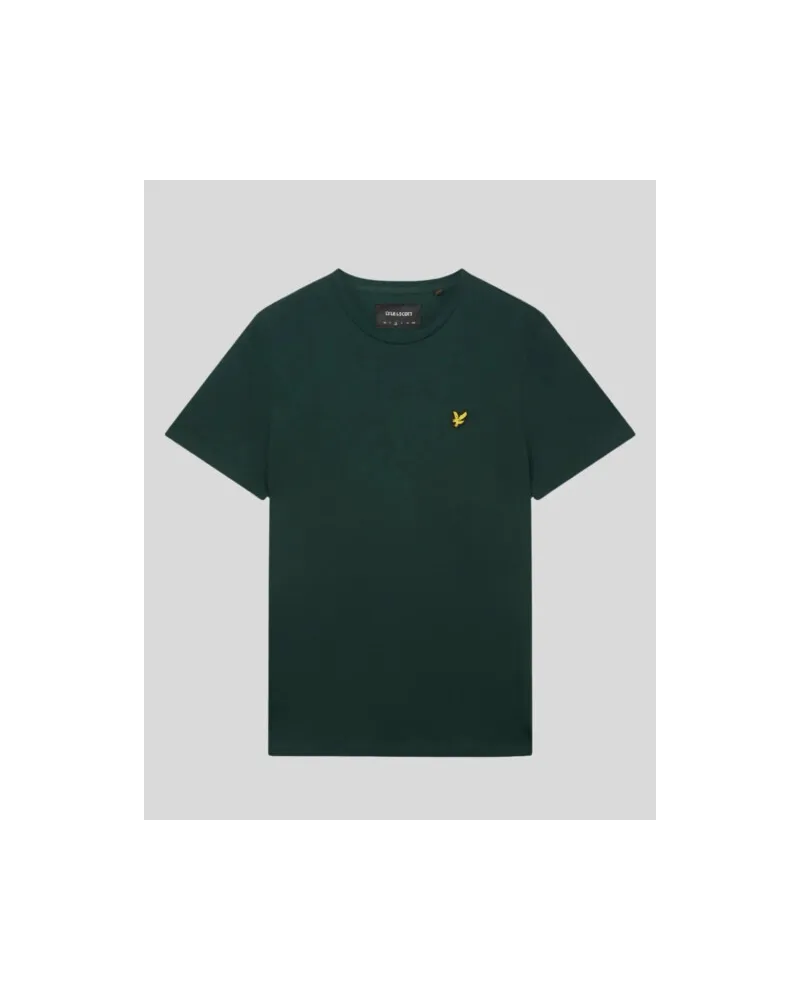 Lyle & Scott Einfarbiges T-Shirt Mit Logo, Grün Grün
