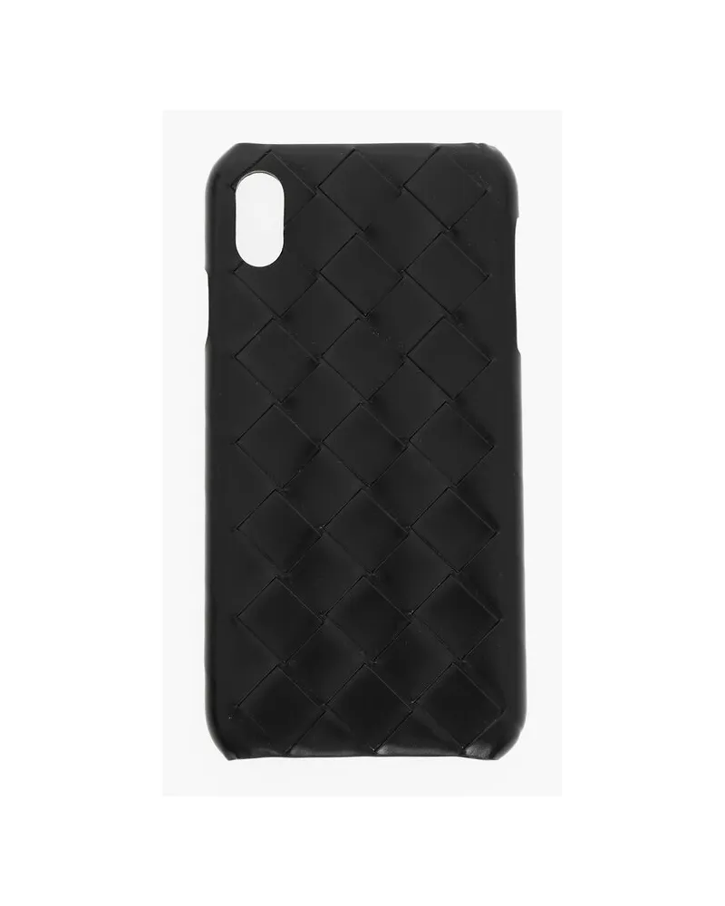 Bottega Veneta Geflochtene Lederhülle für iPhone XS Max - Schwarz Schwarz
