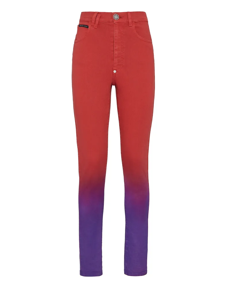 Philipp Plein Jeggings Rot