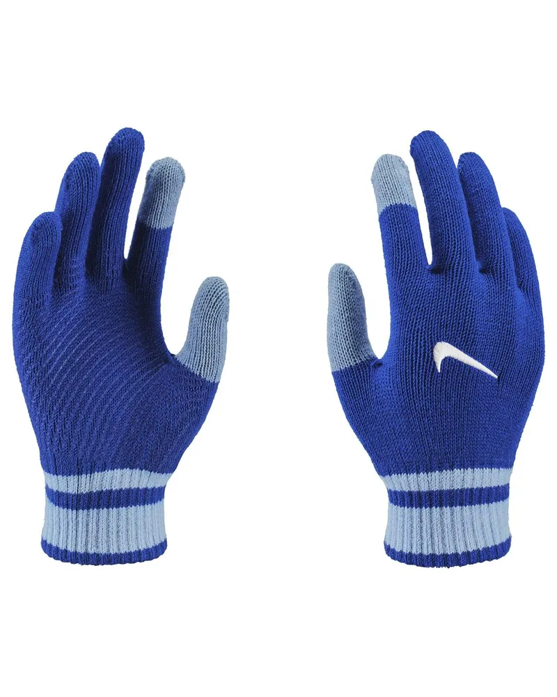 Nike Y" Handschuhe für Herren, Jerseyware, Mit Silikon-Noppen (Blau Blau