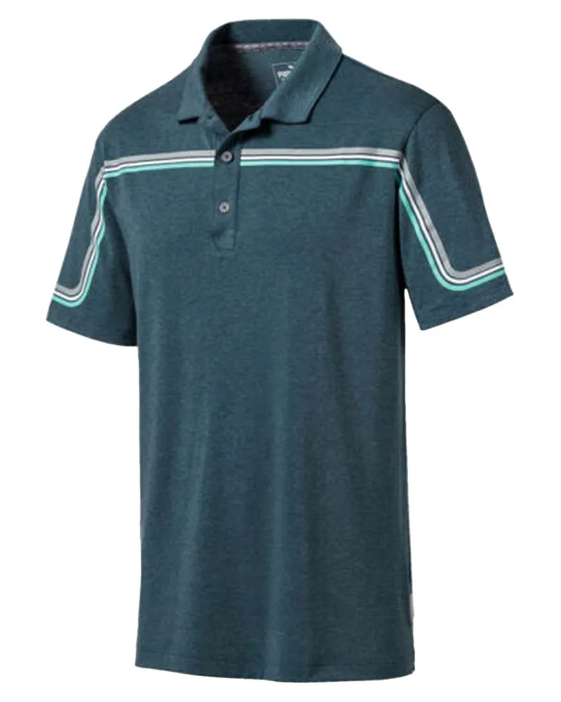 Puma Herren-Poloshirt „Looping“, Blau Blau