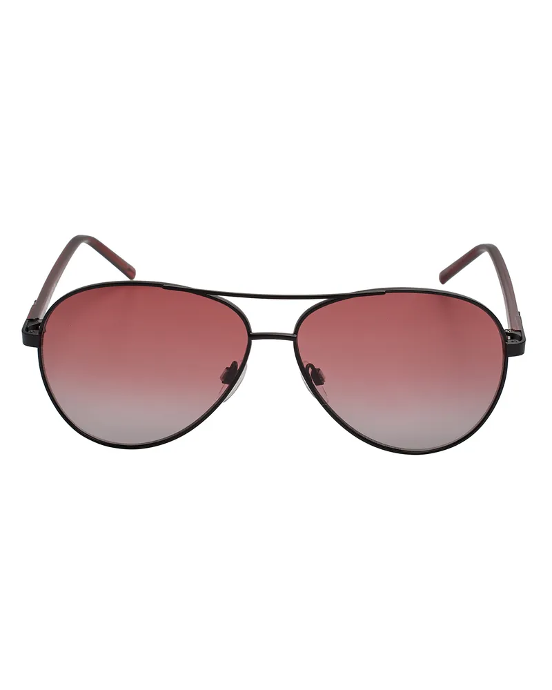 DKNY Damen Metall Pilot Stil Sonnenbrille DK304S Schwarz
