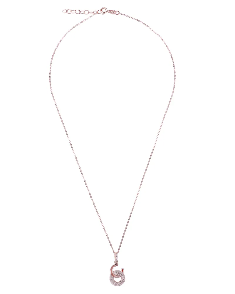 Orphelia Carleen' Damen-Kette mit Anhänger aus 925er Sterlingsilber, Rosé, ZH-7440 Rosé