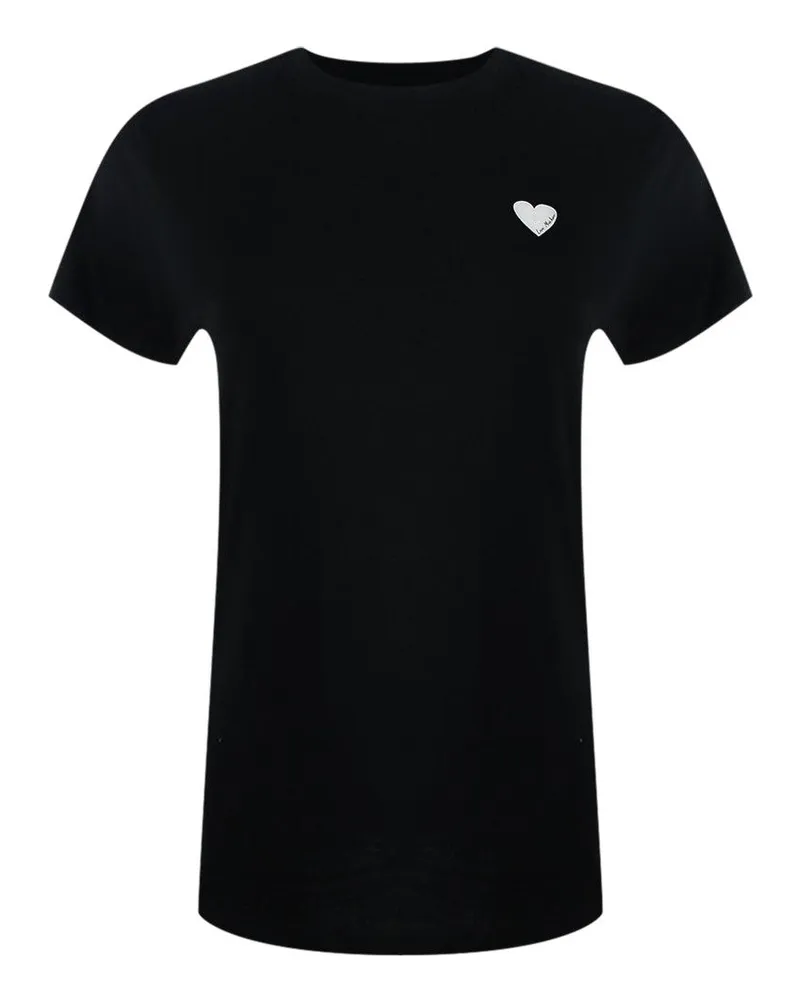 Moschino T-Shirt für Herren/Damen Unisex, Logo (Schwarz/Weiß Schwarz