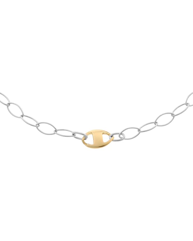 Orphelia Halskette für Damen, Sterling-Silber 925, Silber/Gold, ZK-2649 Silber