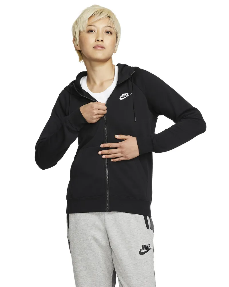 Nike Damen Hoodie in Schwarz Schwarz