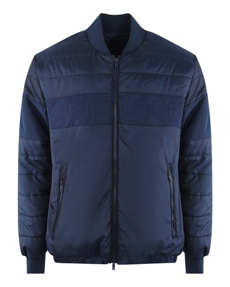 Iceberg Einfarbige, wattierte Bomberjacke - Marineblau Marineblau