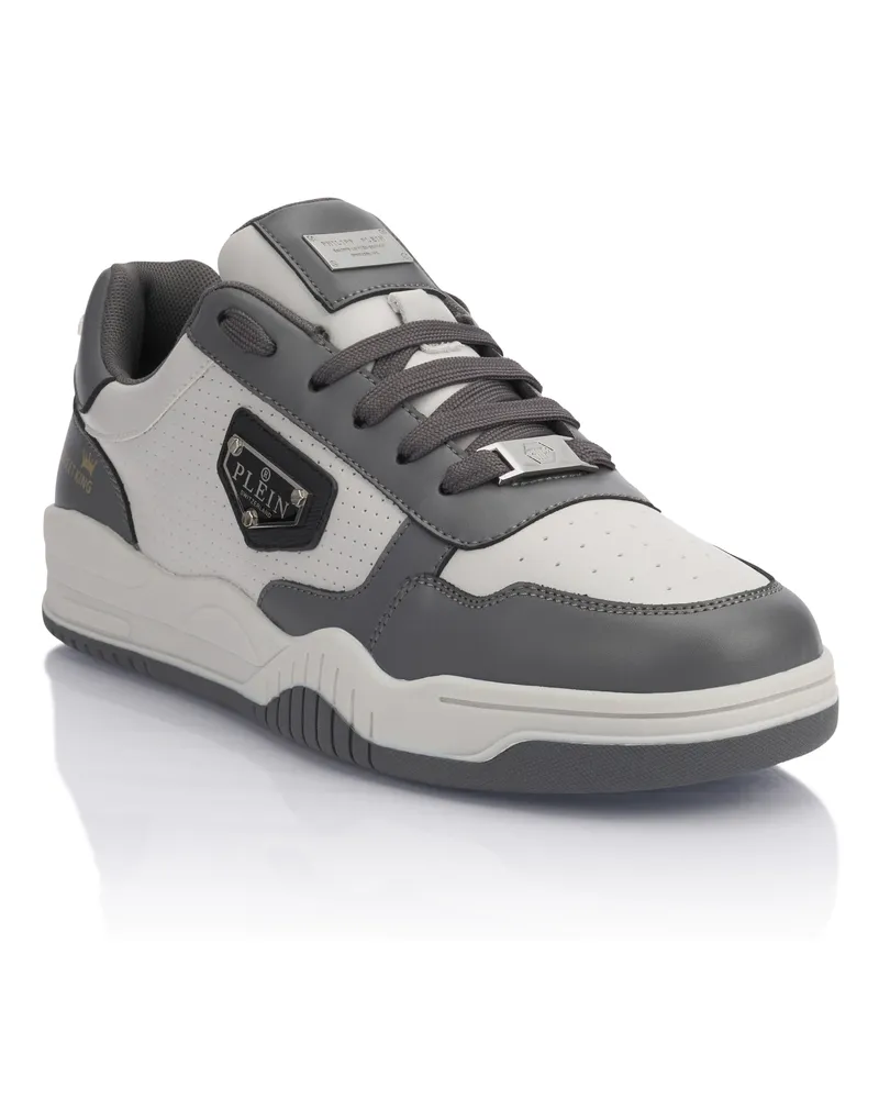 Philipp Plein Low-Top Sneakers "Street King" - Grau Grau