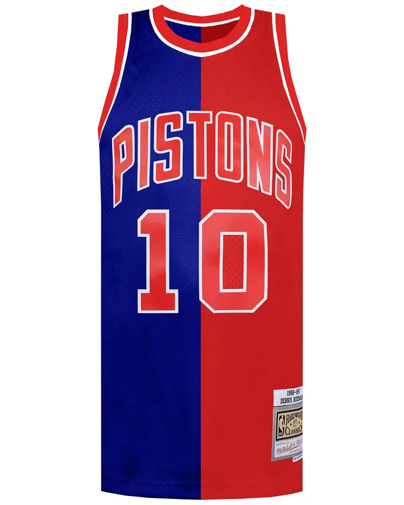Mitchell & Ness NBA Detroit Pistons 10 Rodman Swingman Trikot Blau