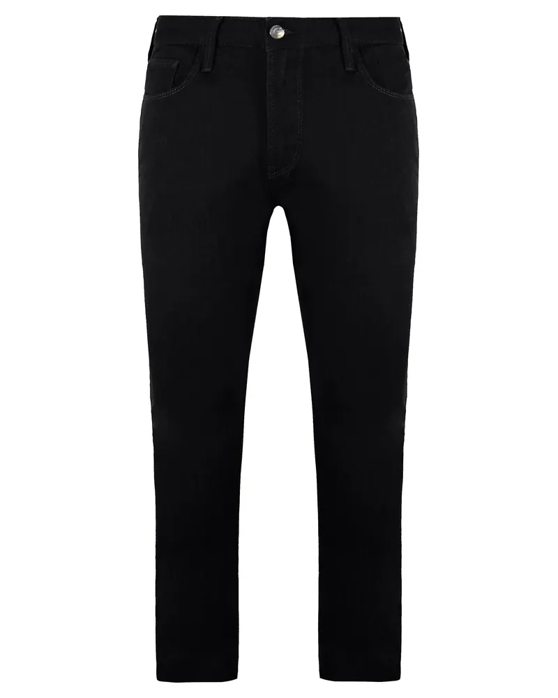 Giorgio Armani Emporio  J85 Regular Fit Herren Schwarz Jeans Schwarz