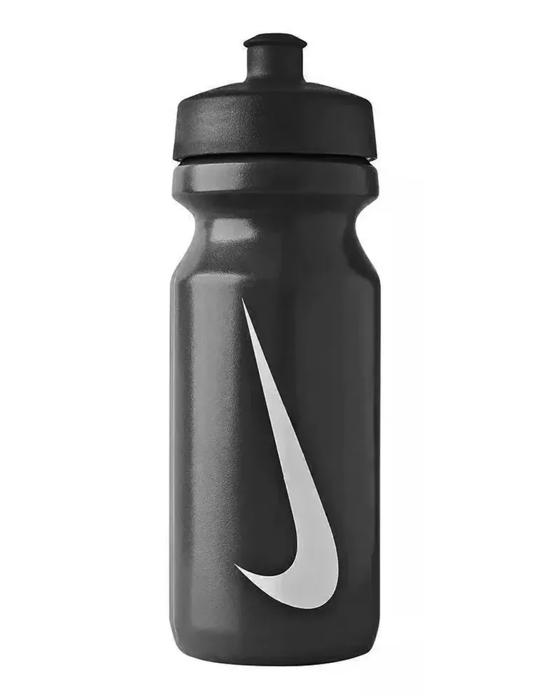 Nike Wasserflasche, Weite Trinköffnung (Schwarz/Weiß Schwarz