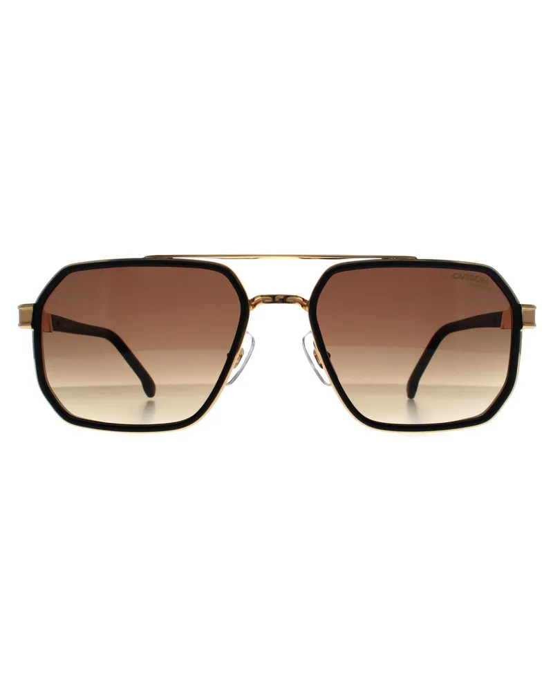 Carrera Rectangle Mens Matte Schwarz Gold Schwarz Braun Grün Anti Reflex 1069/S Schwarz