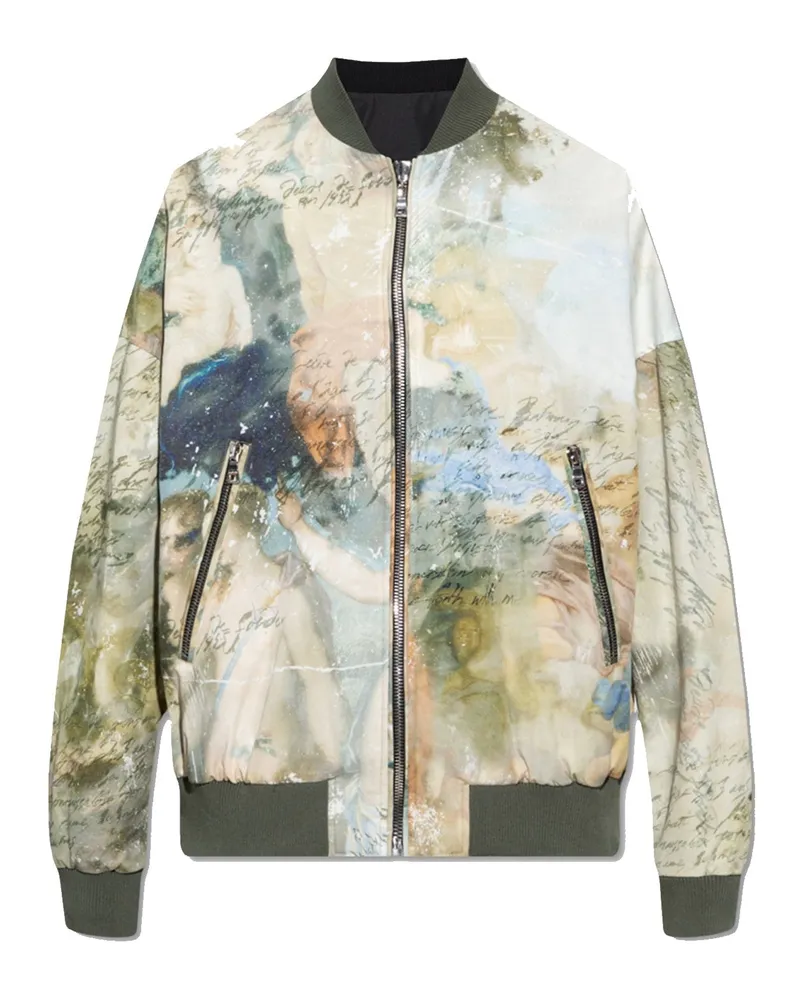 Balmain Wendbare Bomberjacke Schwarz