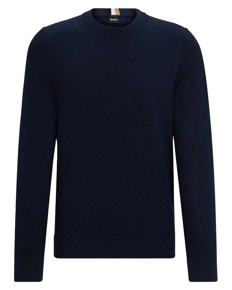 HUGO BOSS Ecaio-P" Pullover für Herren, Jerseyware (Dunkelblau Blau