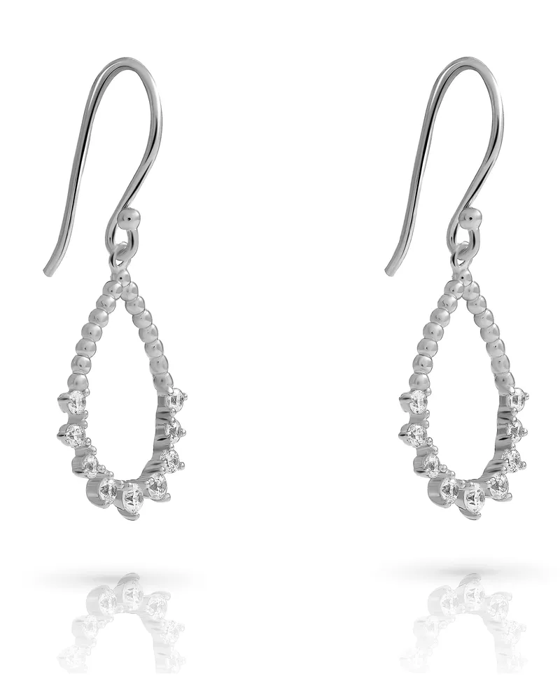 Orphelia Petal' Tropfenohrringe aus 925er Sterlingsilber für Damen - Silber ZO-7564 Silber