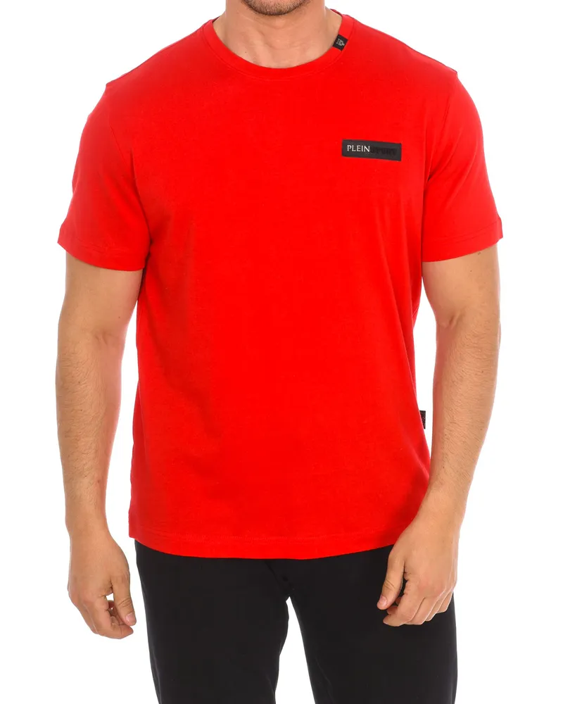 Philipp Plein TIPS414 Kurzarm-T-Shirt für Männer Rot