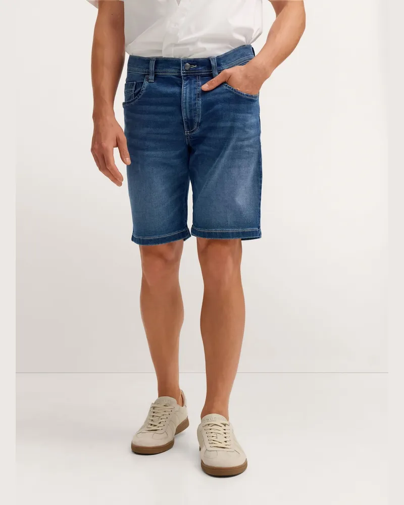 Bugatti Herren Bermuda mit Stretch-Funktion Blau