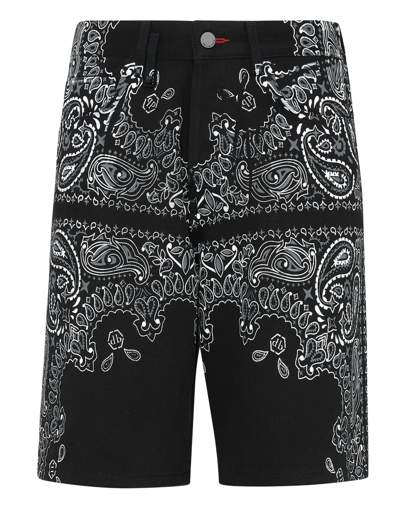 Philipp Plein Shorts Paisley Schwarz