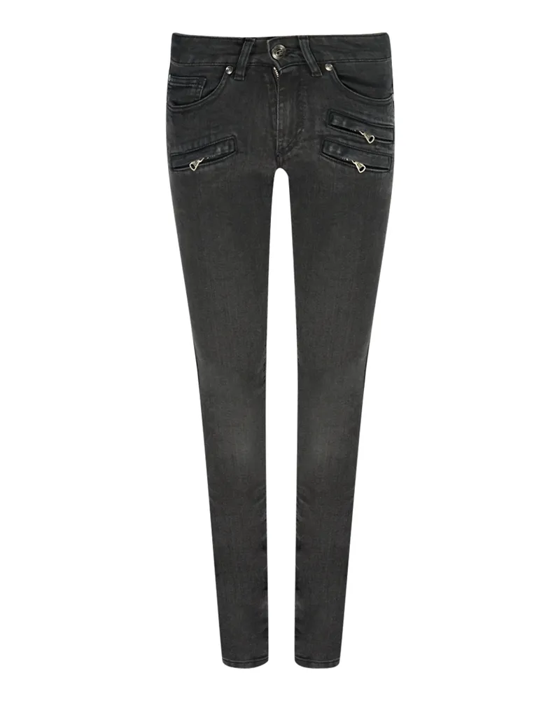 Balmain FP5359J935B Schwarze Jeans Schwarz