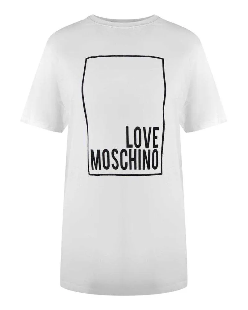 Moschino T-Shirt für Damen, Baumwolle (Weiß Weiß