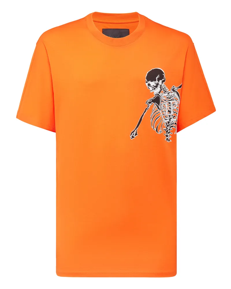Philipp Plein T-Shirt Skeleton Orange