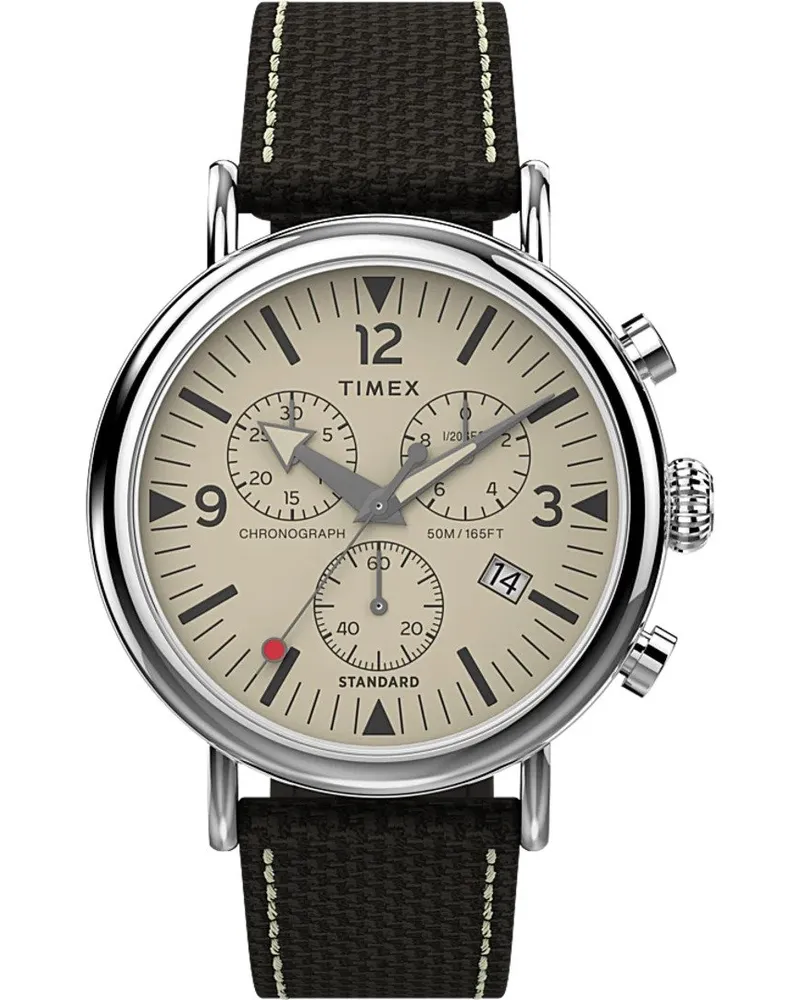 Timex Standard Chrono Braun Herren Armbanduhr TW2V43800 Braun