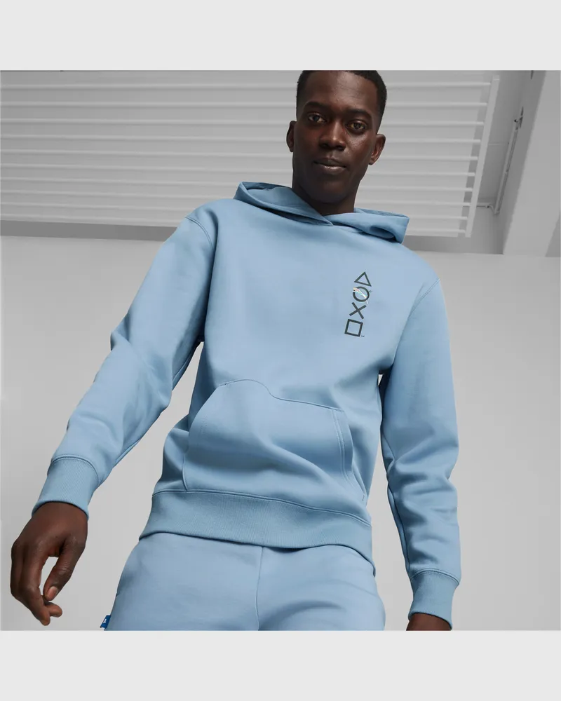 Puma x PLAYSTATION Herren Hoodie Blau