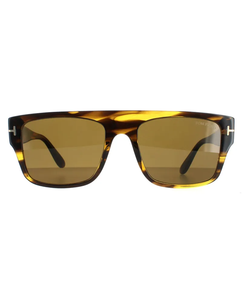 Tom Ford Lunettes de soleil  Dunning FT0907 48J Tortoise Brown Braun