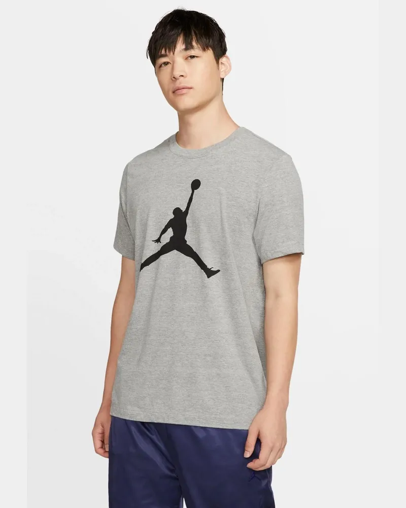 Nike Herren M J Jumpman SS Crew T Shirt in grau Grau