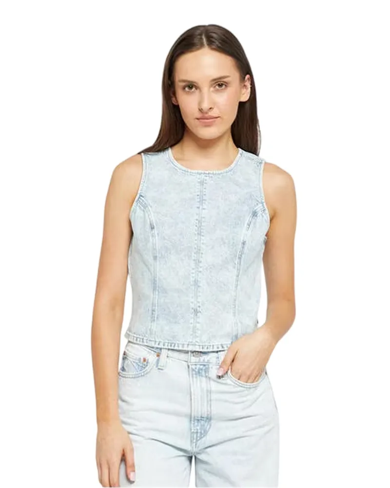 Levi's Topanga" Ärmelloses Oberteil für Damen, Denim, Schmal (Wasser Blau