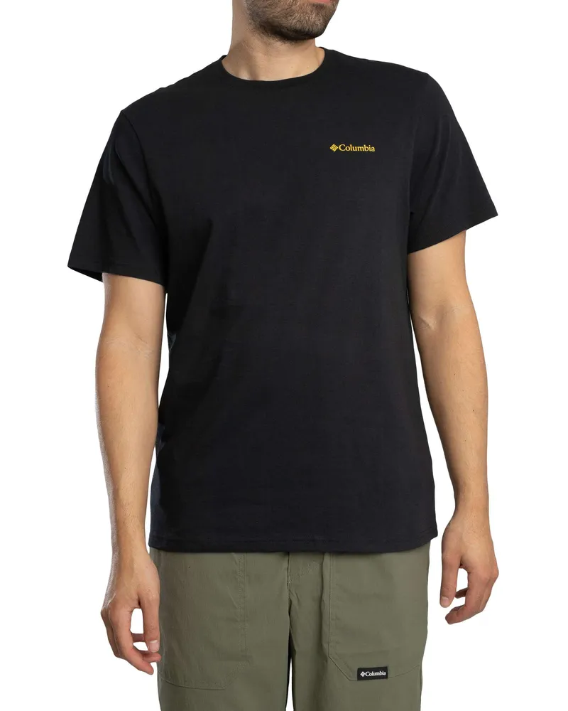 Columbia Sportswear Company Logo-T-Shirt mit Rückenprint - Schwarz Schwarz