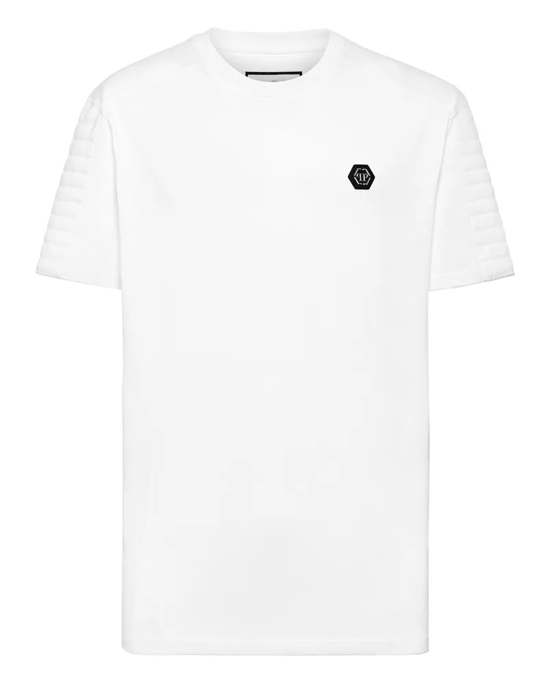 Philipp Plein T-Shirt Rundhalsausschnitt Ss Weiß