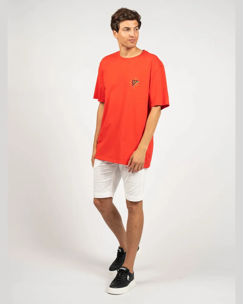 Guess T-Shirt Herren Rot Rot