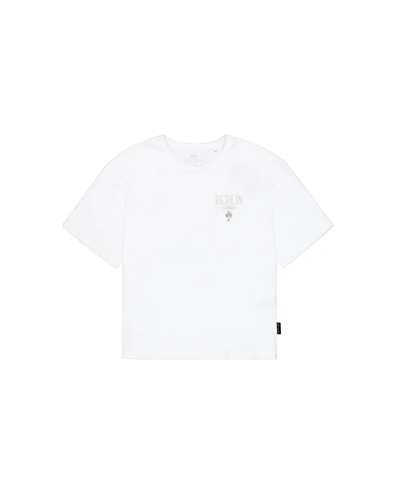 Alpha Industries Berlin Candy Bomber Backprint T-Shirt Weiß