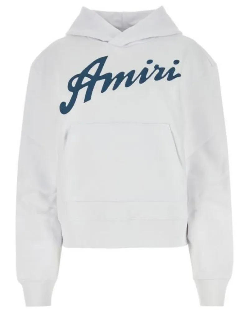 Amiri California Hawaiian Design Weißer Kapuzenpullover Weiß
