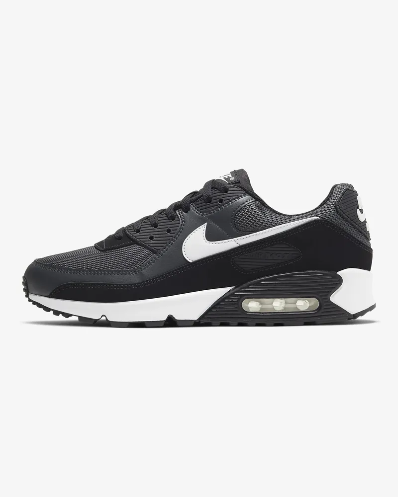 Nike Air Max 90 Freizeitschuhe für Herren in Schwarz/Grau/Weiß Schwarz