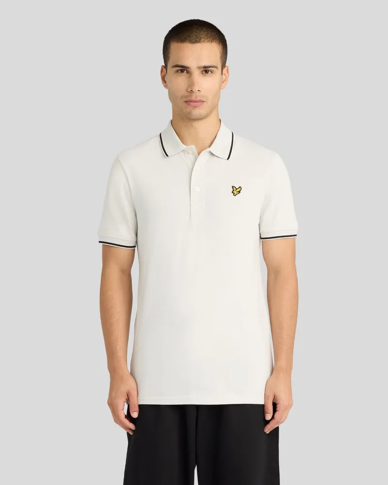 Lyle & Scott Tipped Poloshirt Grau