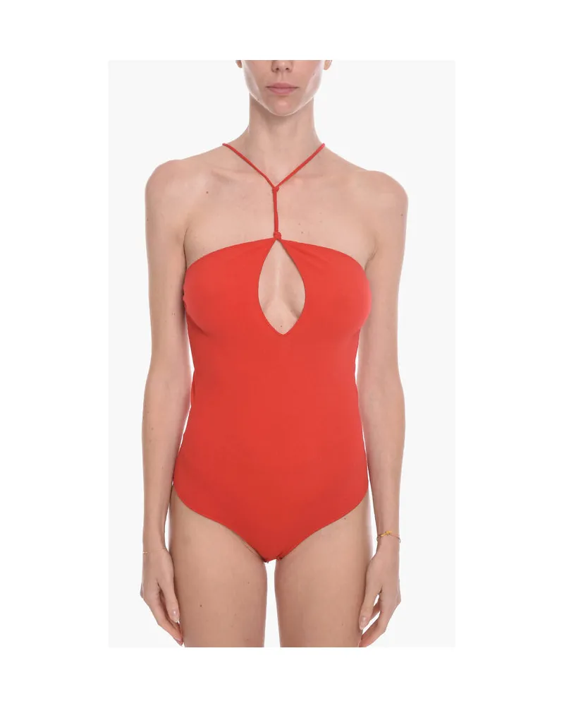 Bottega Veneta GAUGE Bodysuit ohne Rücken aus Kaschmirmischung in Rot Rot