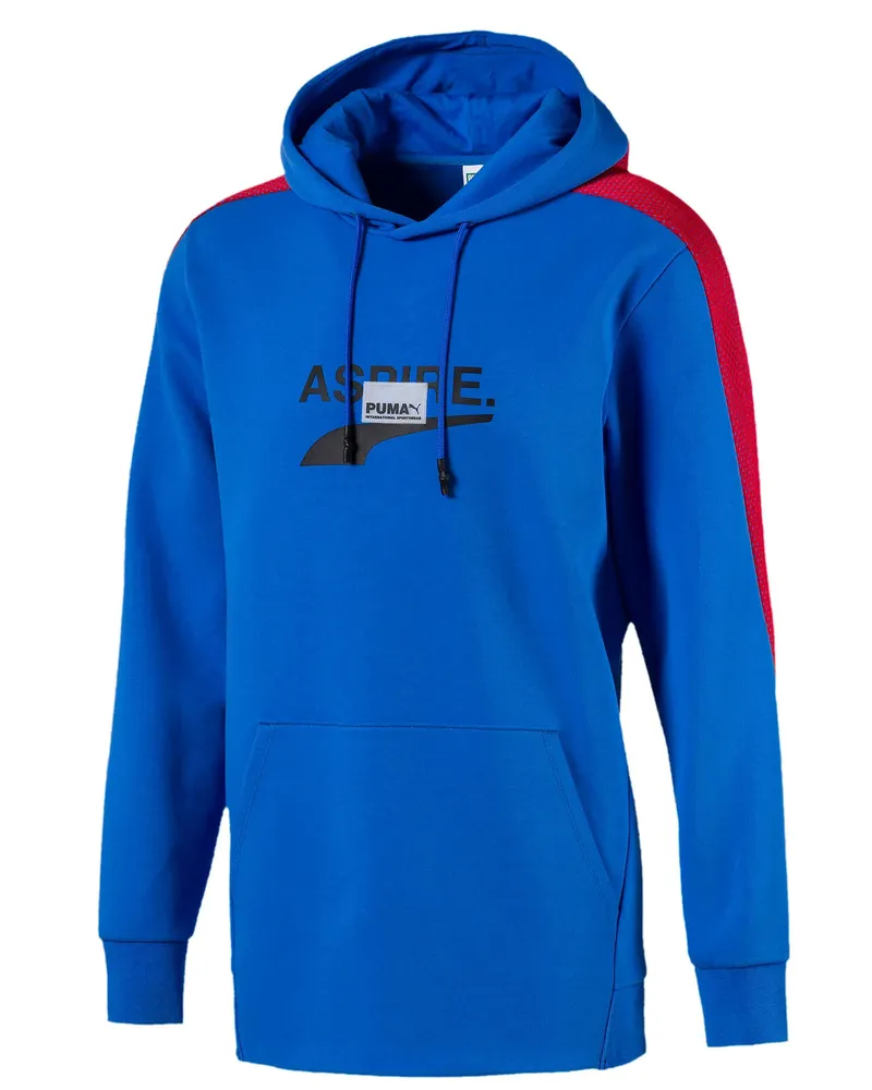 Puma Avenir Herren Hoodie Grafiklogo Sweatshirt Blue 597346 41 Blau