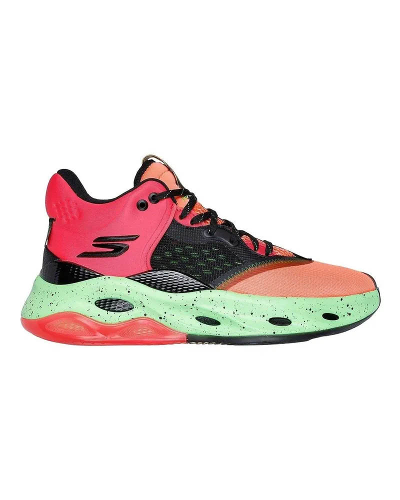 Skechers Skater-Schuhe für Herren, Netzmaterial (Orange/Grün Orange