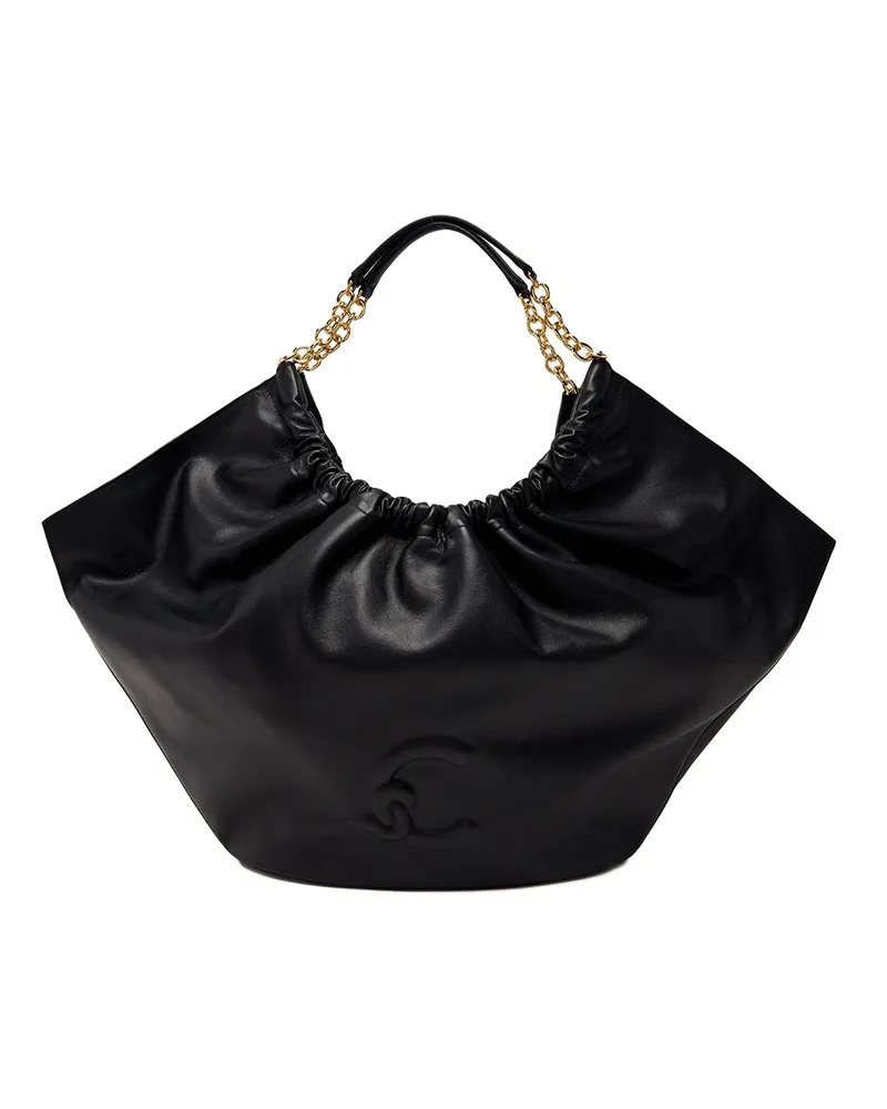 Coccinelle Smash Handtasche aus glattem Leder - Schwarz Schwarz