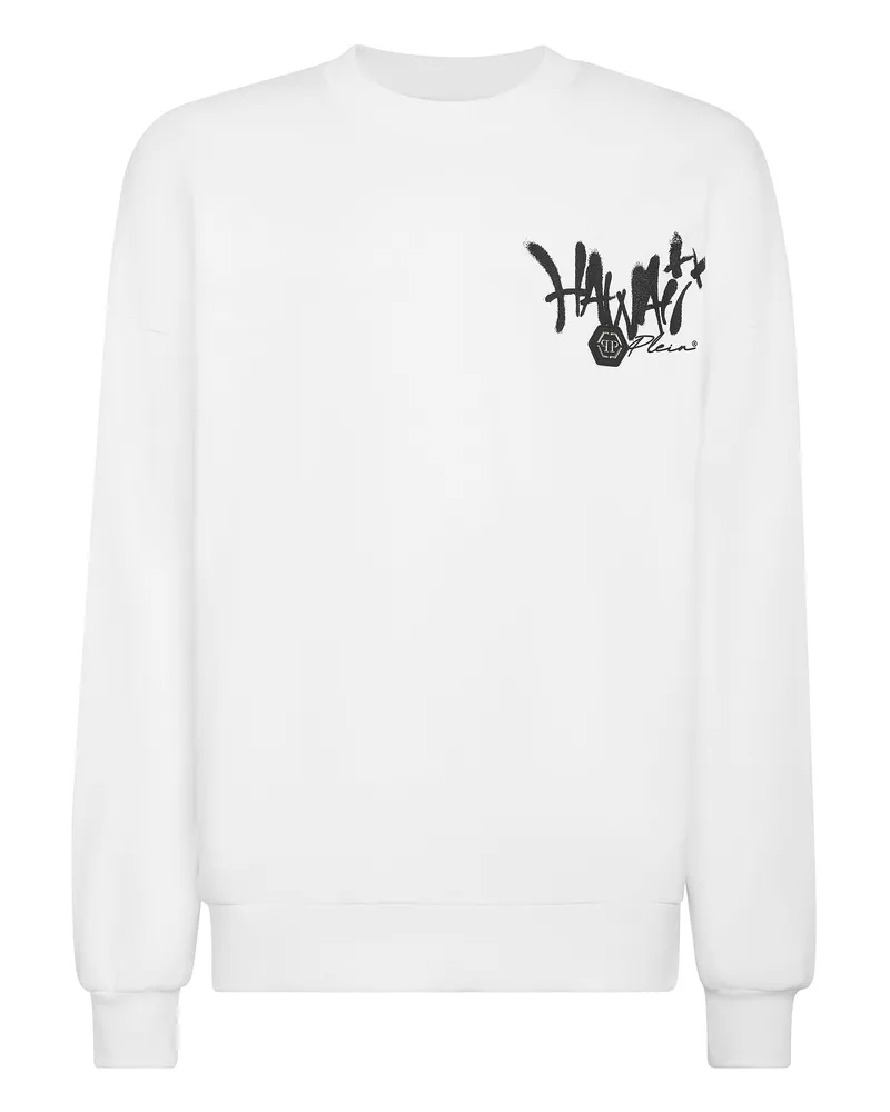 Philipp Plein Sweatshirt Hawaii Weiß